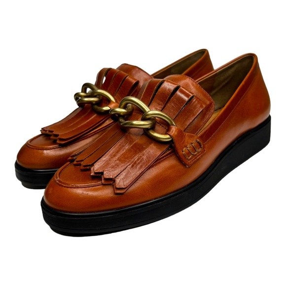 NWOB Antonio Melani Leather loafers size 8.5 - Picture 1 of 8